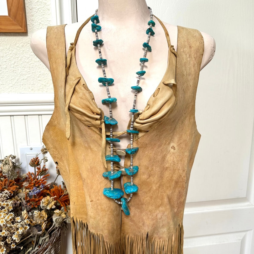 Shops Vintage heshi turquoise necklace