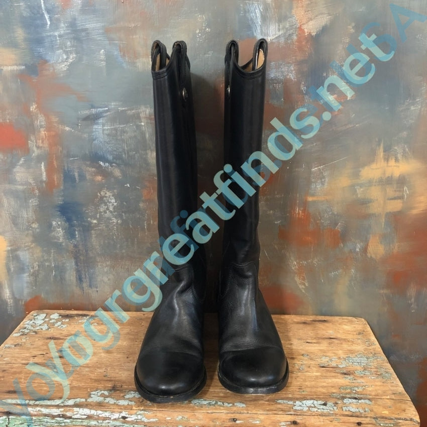 Frye Melissa Black Leather Button Boot Style 77167 Size 7 Yourgreatfinds