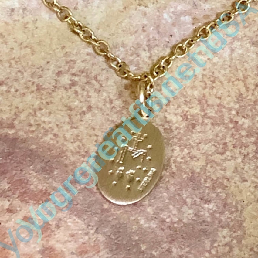 Gold over Sterling Silver Catholic Baby Necklace Yourgreatfinds