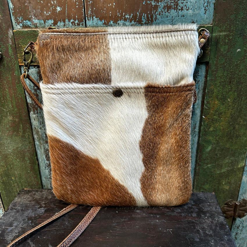 Hair on cowhide crossbody 2024 Myra bag