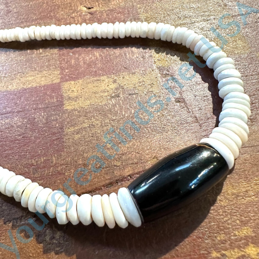 Natural High Grade Hawaiian Puka Shell Black Coral Necklace Necklace