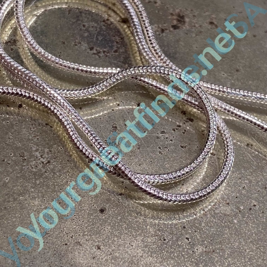 New 28" Long Sterling Silver Snake Chain Yourgreatfinds