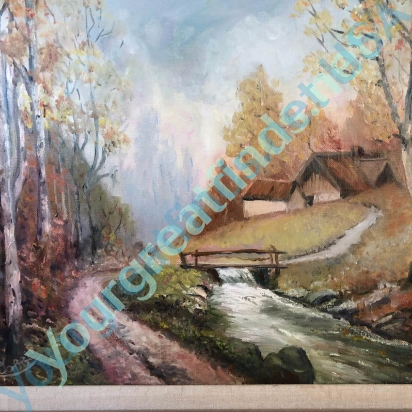 Original Oil Painting Lorraine Dobbe Richardson "Autumn Solitude" Yourgreatfinds