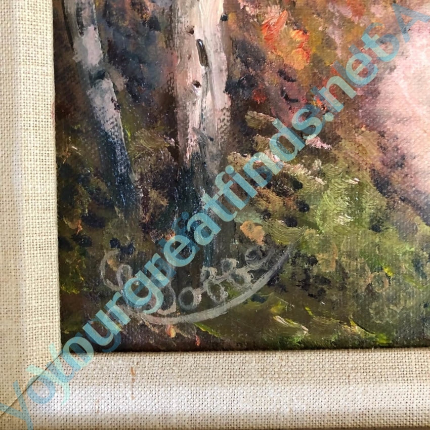 Original Oil Painting Lorraine Dobbe Richardson "Autumn Solitude" Yourgreatfinds