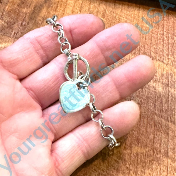 Sterling Silver Heart Charm Bracelet - Yourgreatfinds