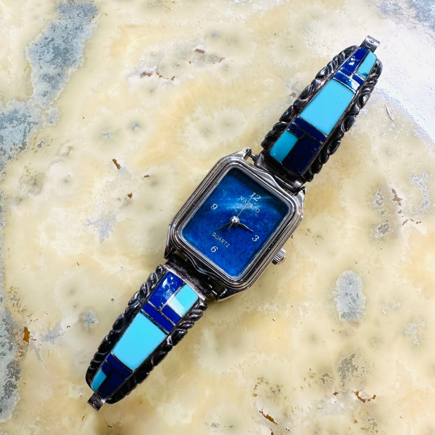 Sterling Badavici hot Lapis Lazuli 7.5