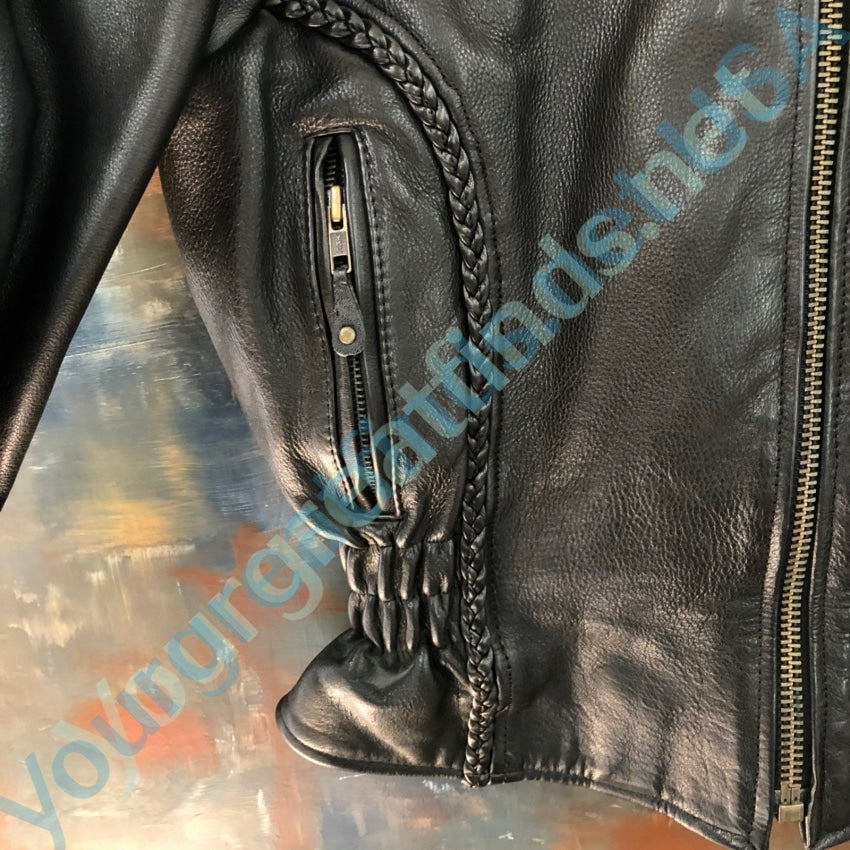 Unik Ultra Black Leather Motorcycle Ladies Jacket Yourgreatfinds