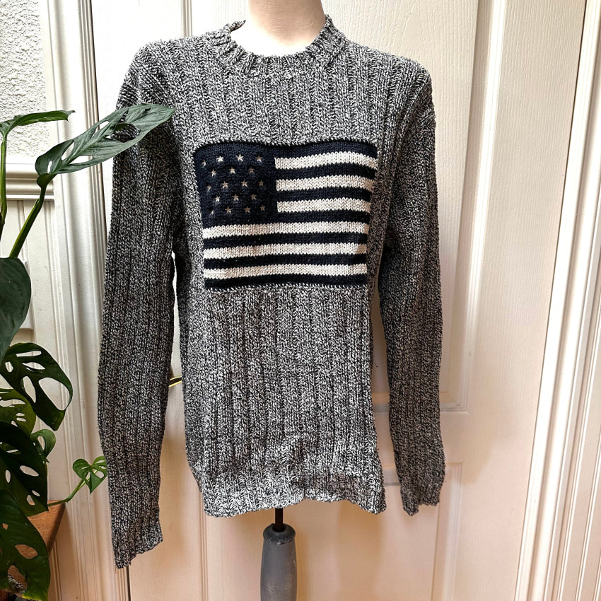 Vintage Polo Ralph Lauren American Flag Sweater discount