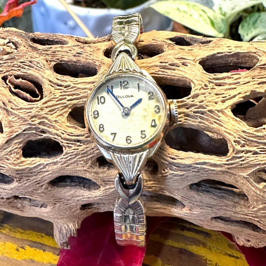 Vintage 10k Yellow Gold Filled Bulova Ladies Watch Non-Working