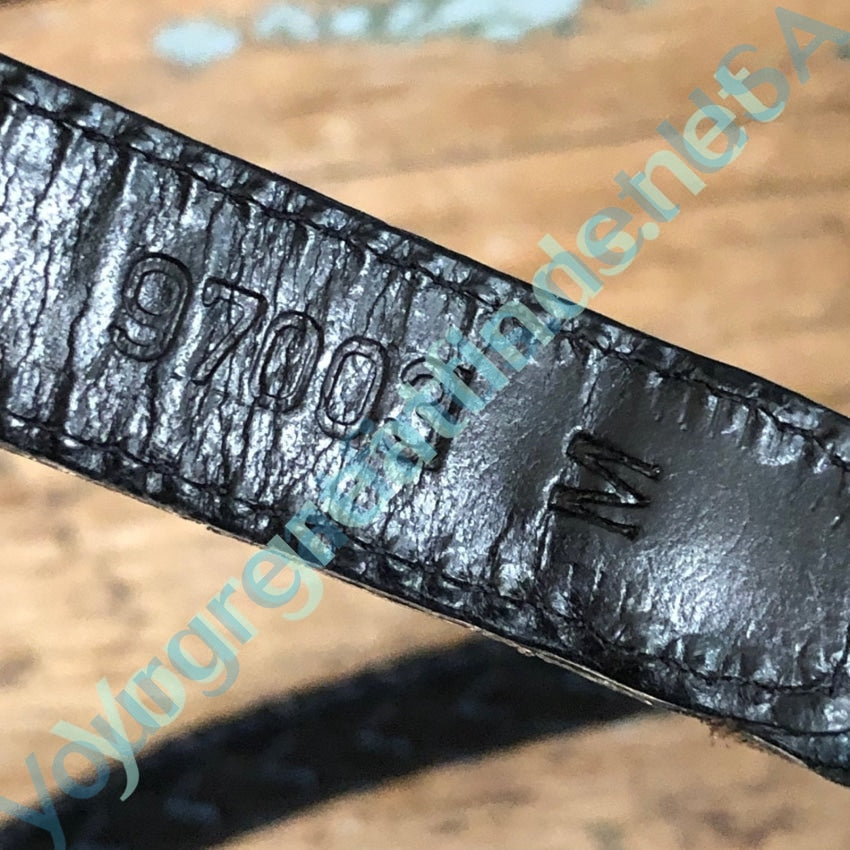Vintage Brighton Black Leather Weave Belt Size M Yourgreatfinds