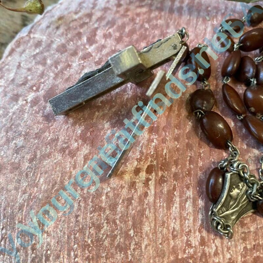 Vintage Italian Spina Christi Rosary with Reliquary Crucifix Yourgreatfinds
