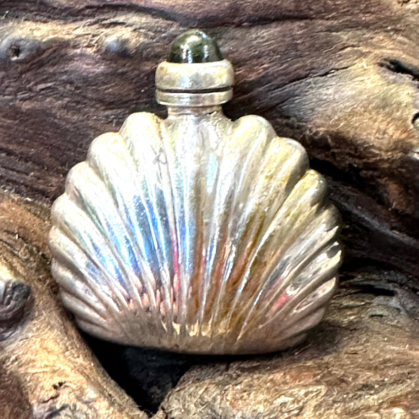 Vintage Mexican Sterling Silver Miniature Perfume Bottle Penant