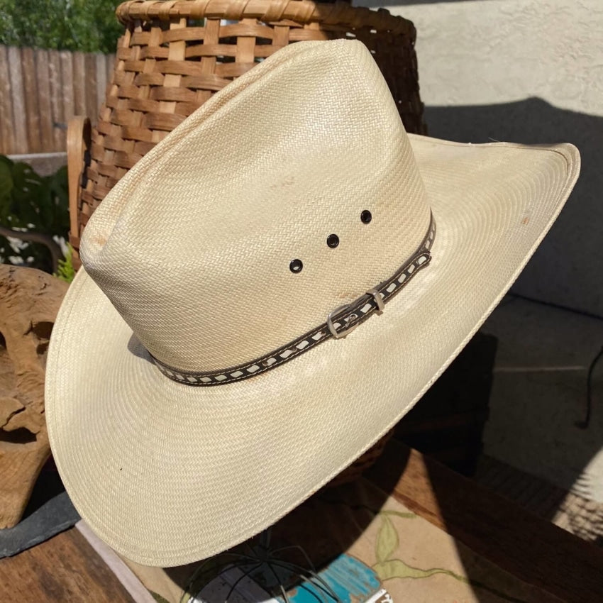Vintage Resistol Straw Western Summer Cowboy Cowgirl 7 3/8 Yourgreatfinds