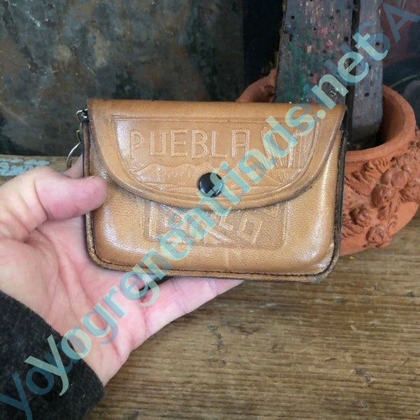 Vintage Tooled Leather Coin Purse