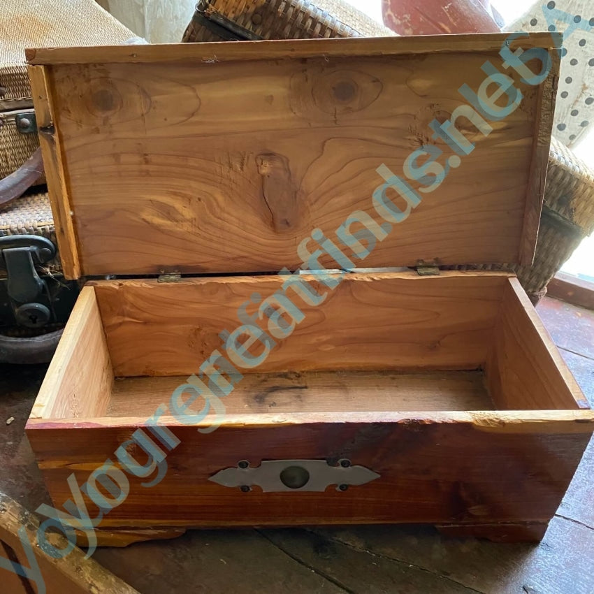 Vintage Wood Shop Project Mini Cedar Table Top Chest Yourgreatfinds