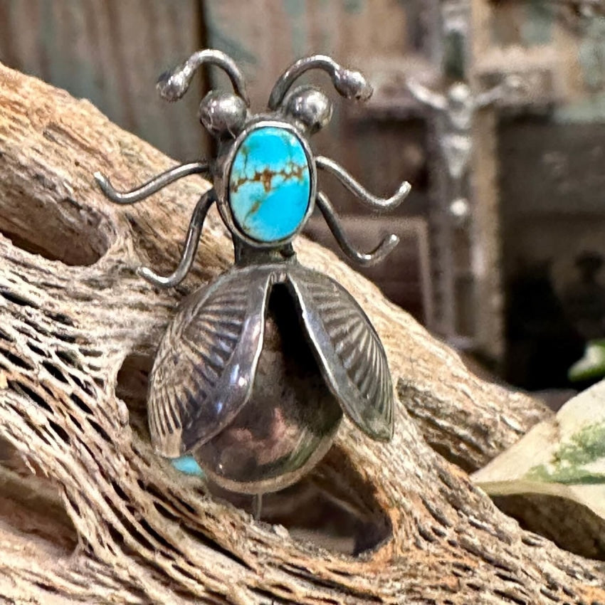 Navajo Sterling Silver Turquoise Bug Pin Vintage – Yourgreatfinds