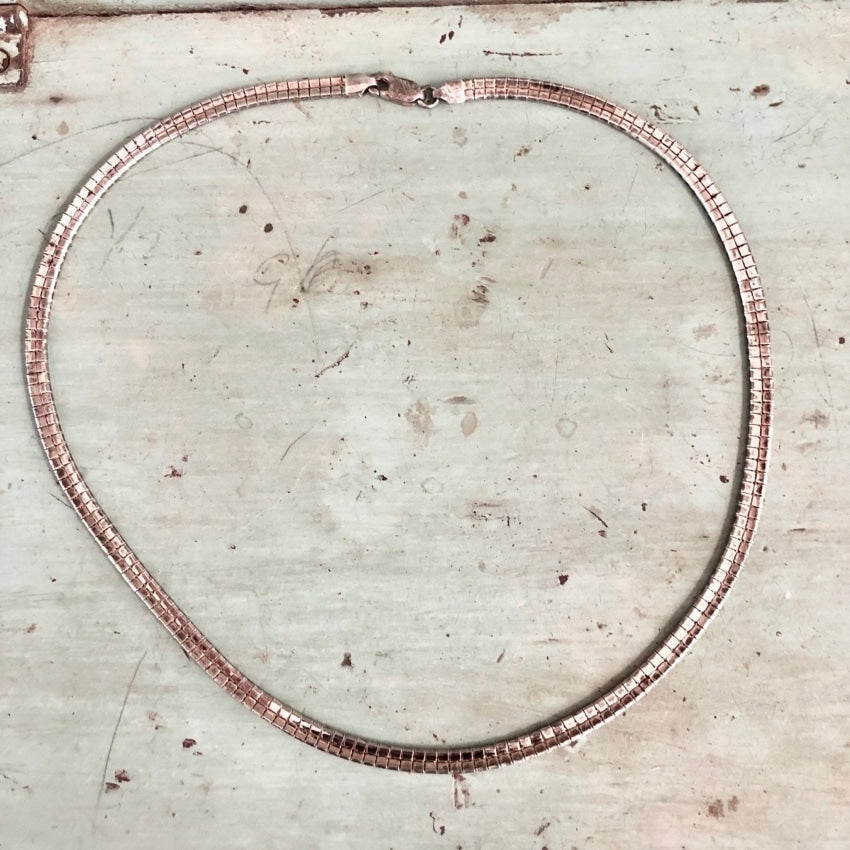 Sterling Silver Collar Chain Necklace 16" Long Yourgreatfinds