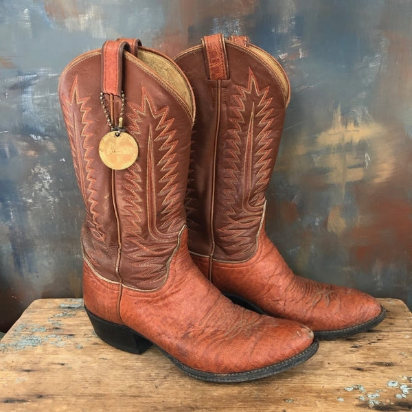 Tony Lama Mens Cowboy Boots Style 8057 Size 10 D - Yourgreatfinds