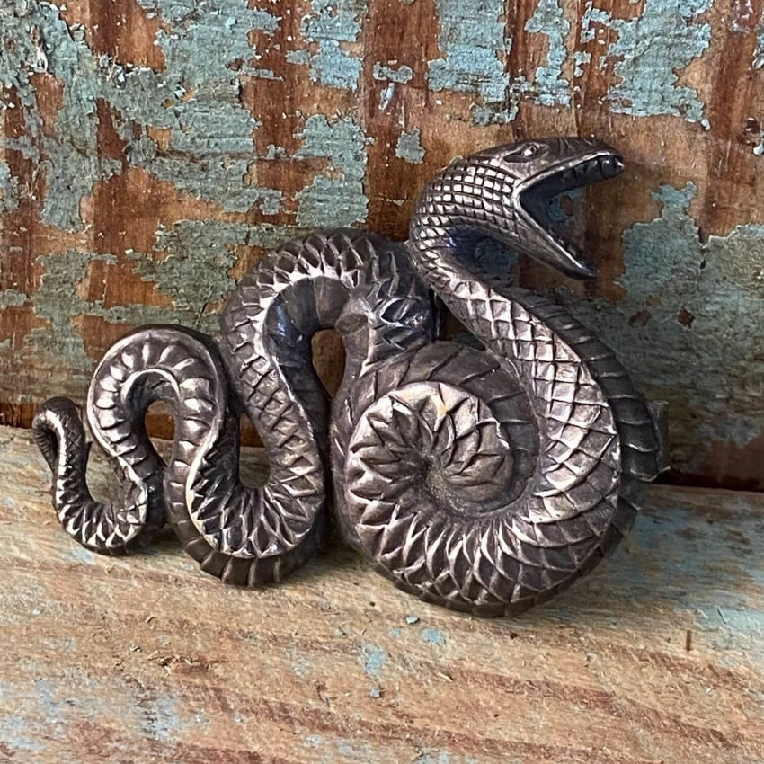 Vintage Sterling Silver Snake Serpent Belt Buckle – Yourgreatfinds
