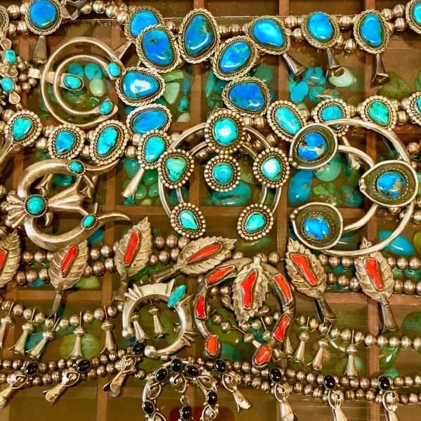 Squash Blossom Heaven necklaces earrings vintage turquoise – Yourgreatfinds