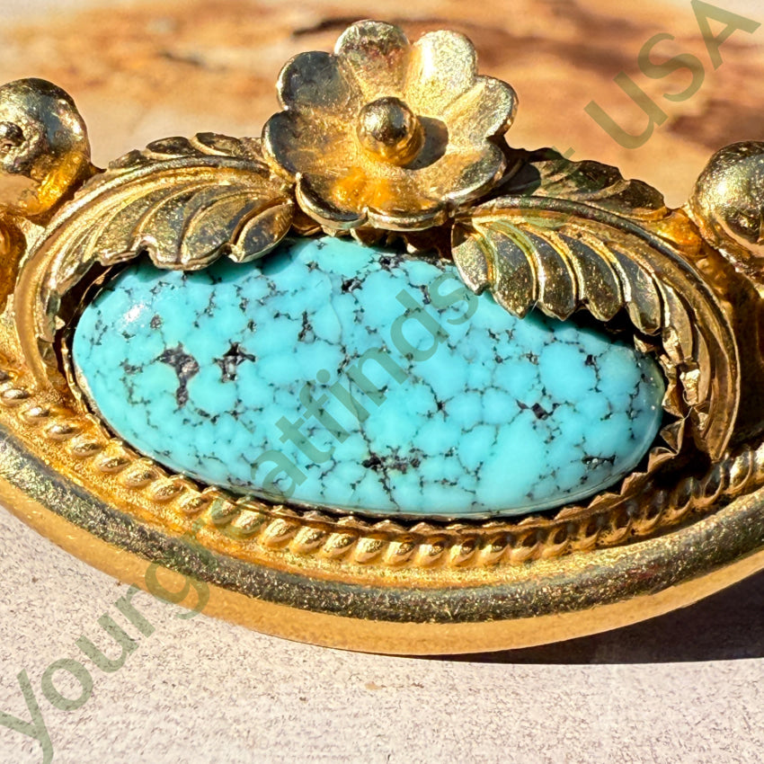 1/20 12Kt Gold Filled Navajo Bracelet No. 8 Turquoise Signed bracelet
