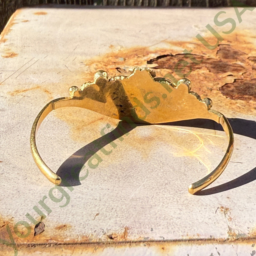 1/20 12Kt Gold Filled Navajo Bracelet No. 8 Turquoise Signed bracelet