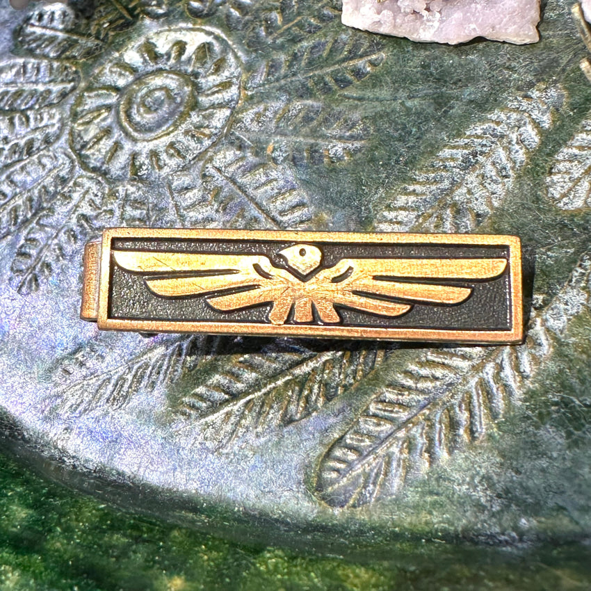 1950S Solid Copper Thunderbird Tie Bar