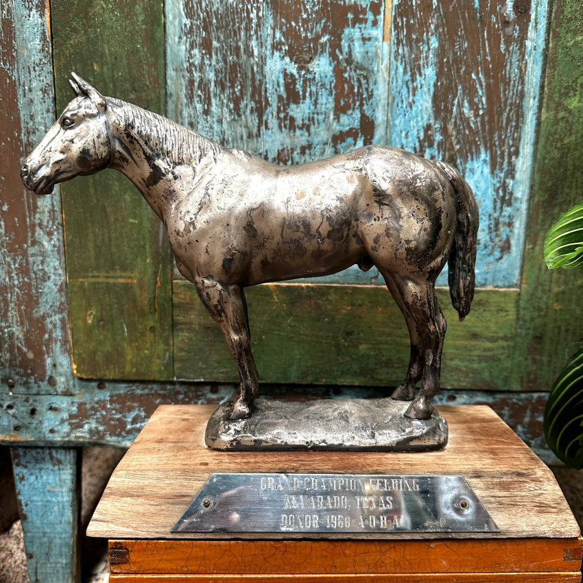 1968 Aqha Grand Champion Gelding Horse Trophy Trophy