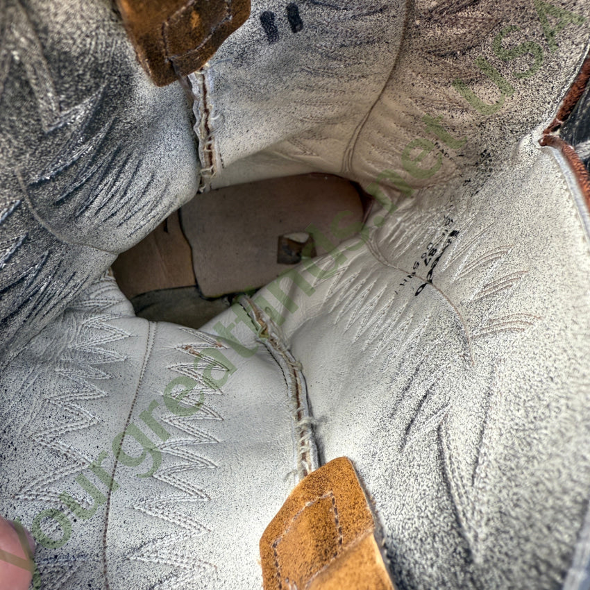 1970s Men’s Laredo Boots Black & Hunter Green 11 western boots