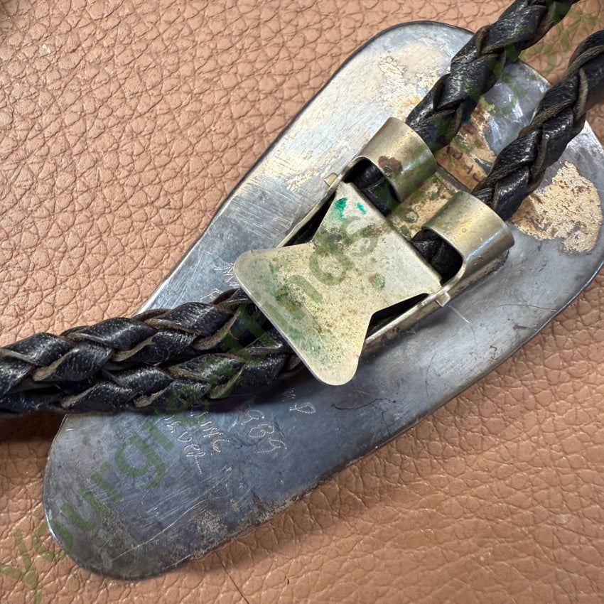 1989 Sterling Silver Azurite Malachite Bolo Tie bolo tie