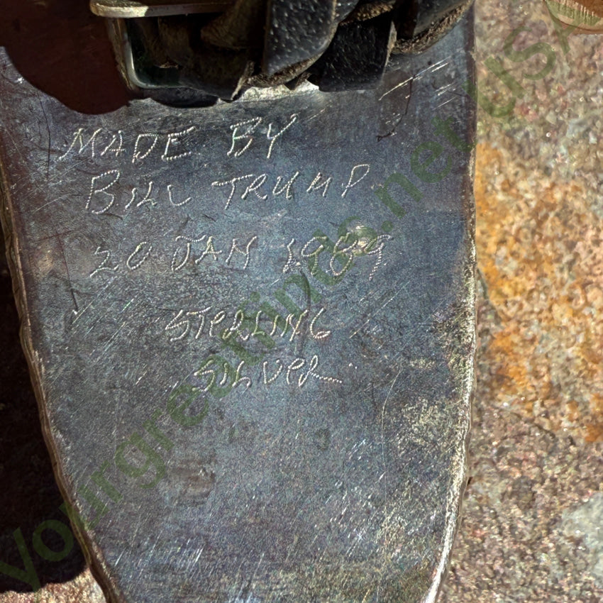 1989 Sterling Silver Azurite Malachite Bolo Tie bolo tie