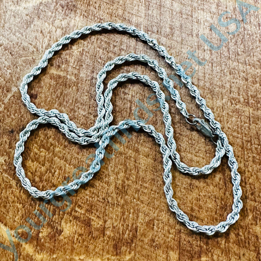 26’ Heavy Sterling Silver Rope Chain