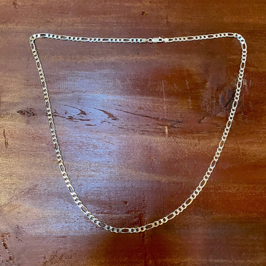 26 Long Heavy Figaro Chain 4.7 Mm