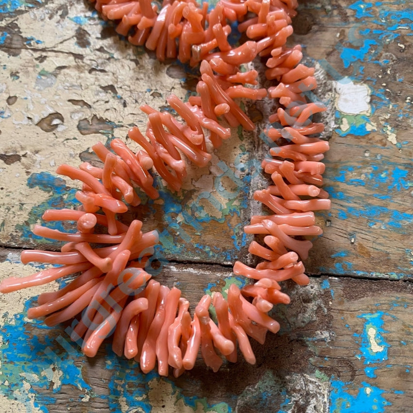 30 Long Angel Skin Branch Coral Necklace