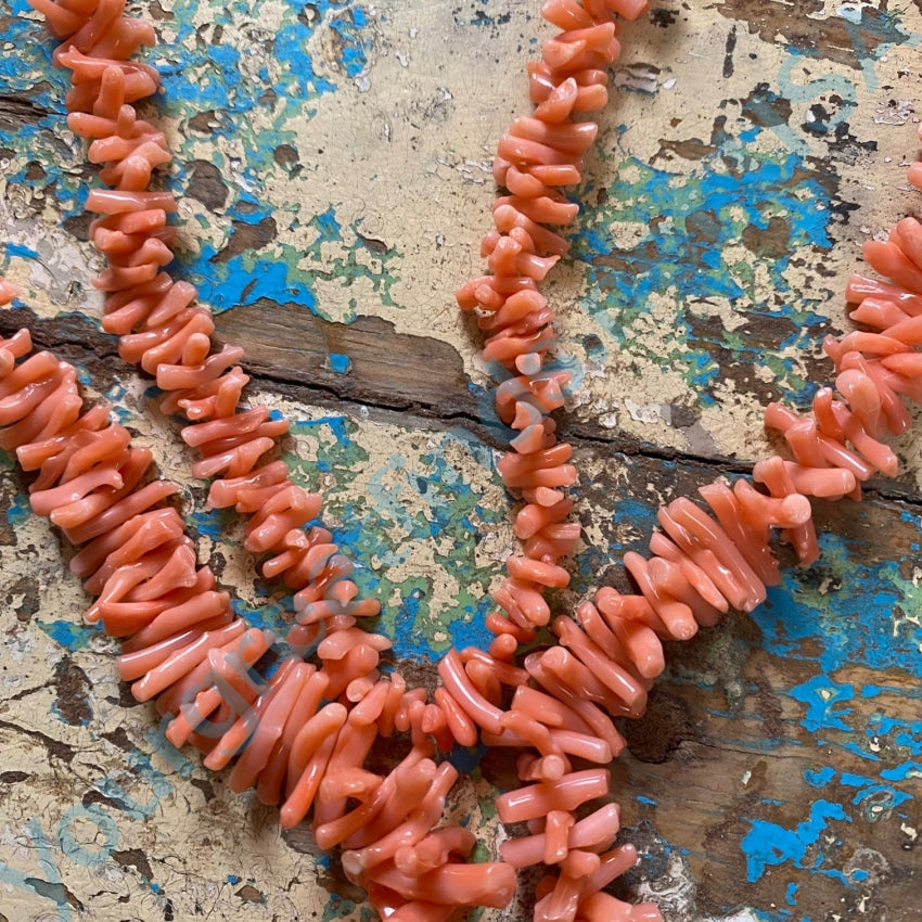 Natural Coral Branch Necklace 14k Gold Clasp • PreAdored® Sustainable Luxury