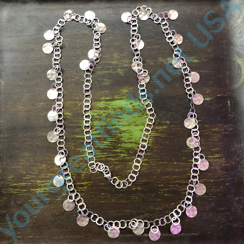 43.5’’ Long Sterling Silver Confetti Chain Necklace Chain