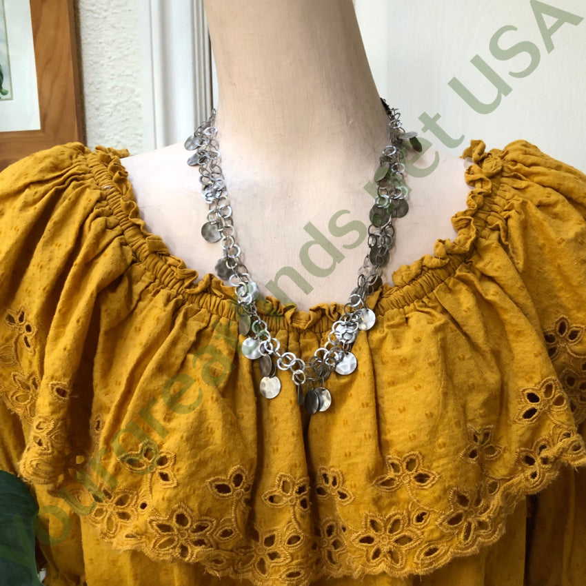 43.5’’ Long Sterling Silver Confetti Chain Necklace Chain