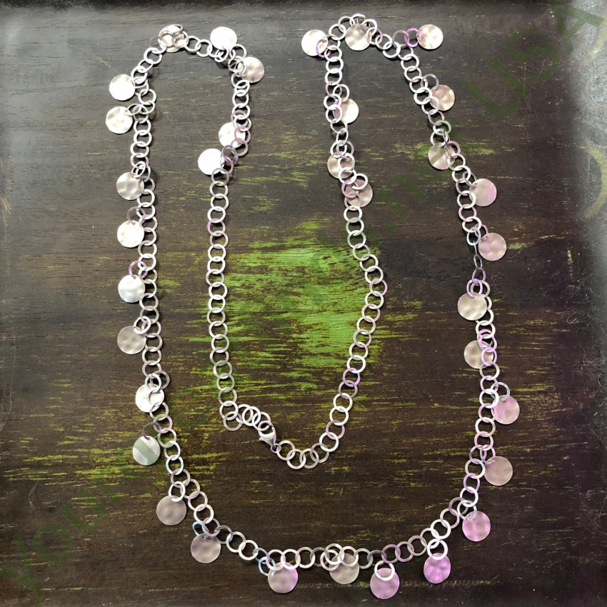 43.5’’ Long Sterling Silver Confetti Chain Necklace Chain