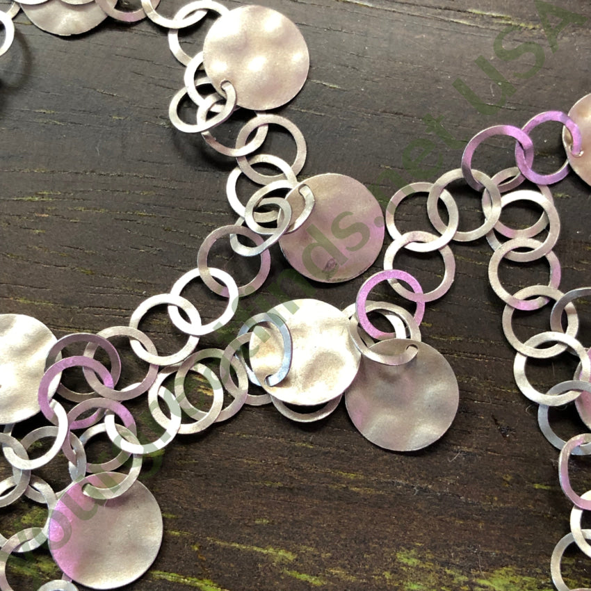 43.5’’ Long Sterling Silver Confetti Chain Necklace Chain