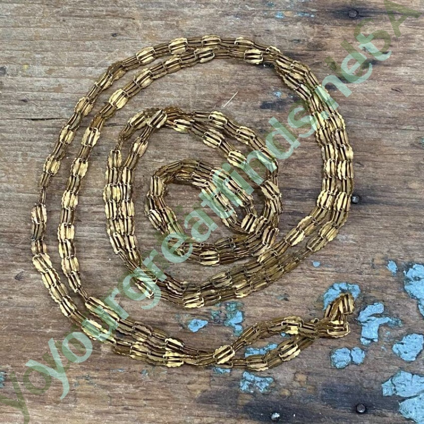 50 Inch Long Victorian Gold Filled Chain Yourgreatfinds