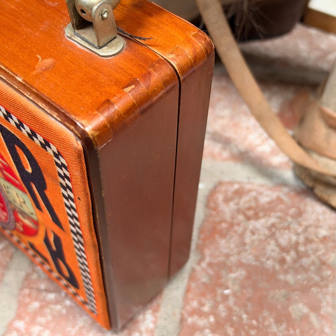 Far Nine Wooden Cigar Box Purse Beading