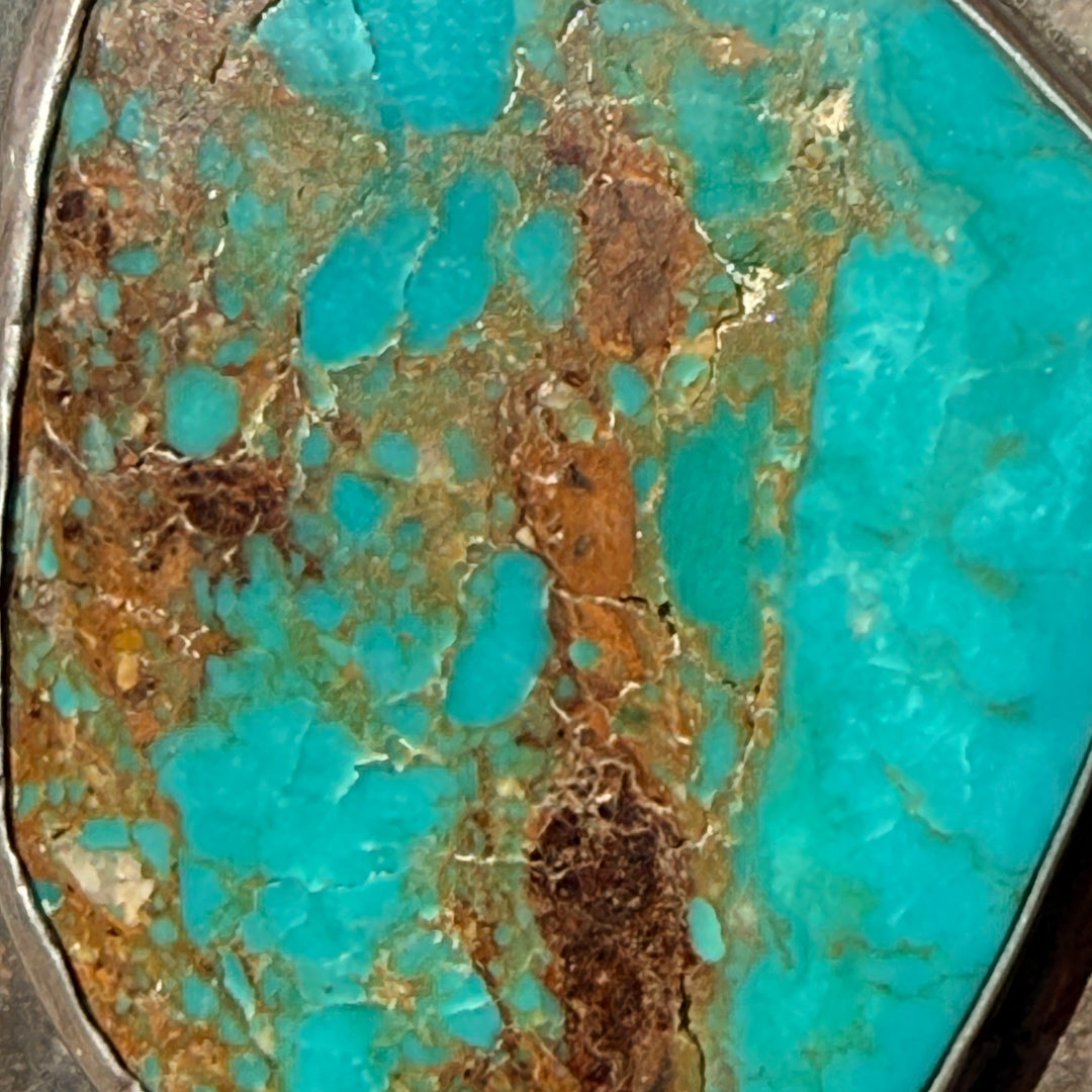 "The Big Daddy" Navajo Sterling Silver & Turquoise Necklace
