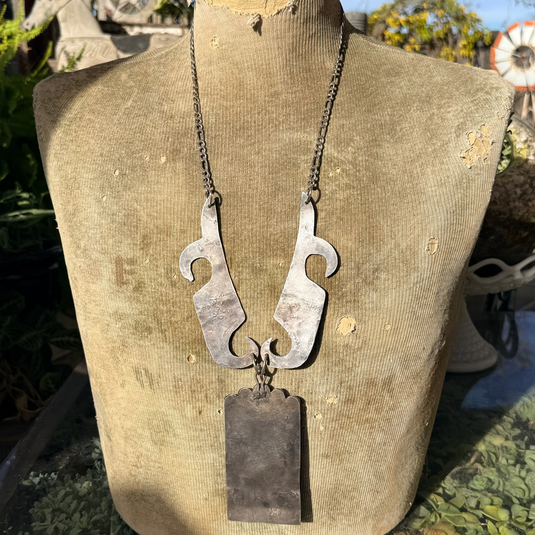 "The Big Daddy" Navajo Sterling Silver & Turquoise Necklace