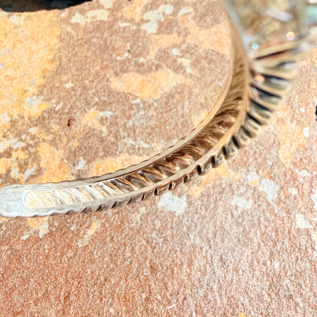 Sterling Silver & Pale Blue CZ Bracelet