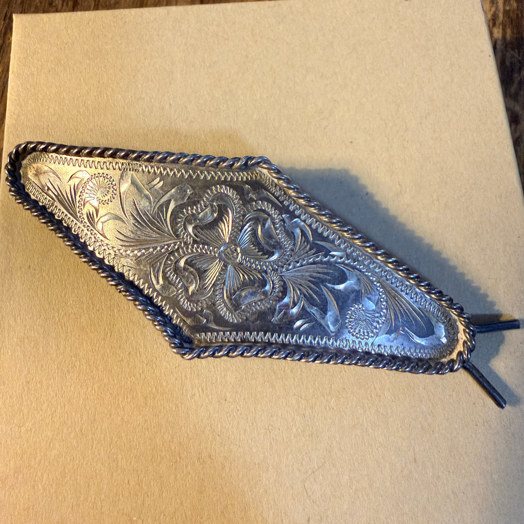 hair barrette sterling Silver