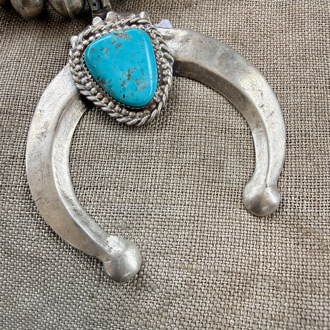 Sterling Silver Naja Turquoise Beaded Necklace
