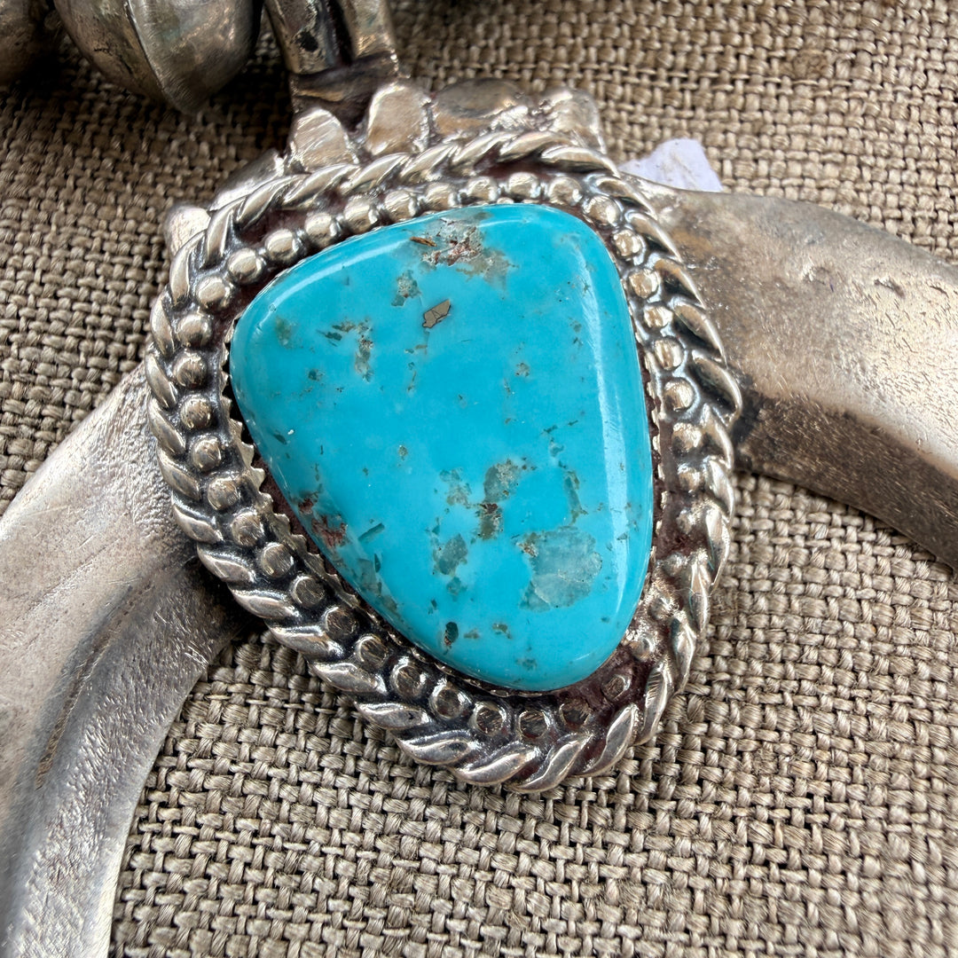 Sterling Silver Naja Turquoise Beaded Necklace