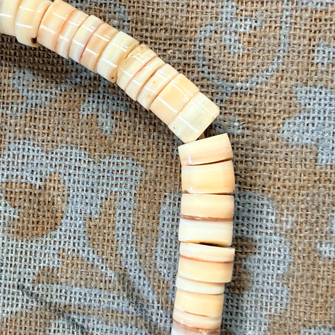 Vintage White Heishi Santo Domingo Necklace