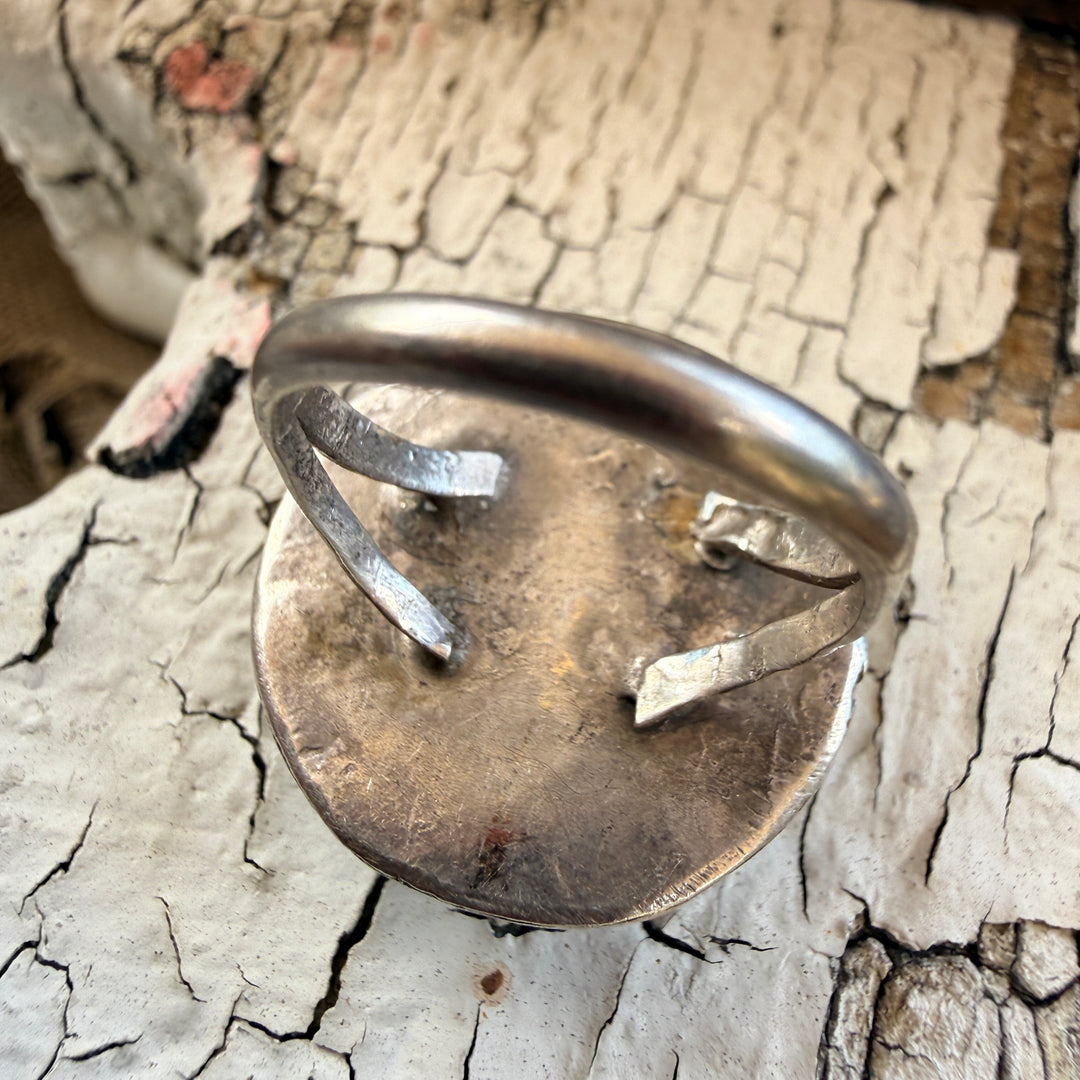 Vintage Navajo Sterling Silver & Turquoise Ring Size 7