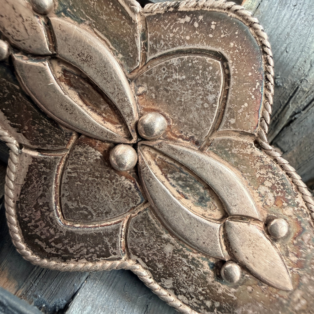 Large Vintage Sterling Silver Brooch Pin